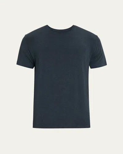 DEREK ROSE MEN'S MARL CREWNECK SHORT-SLEEVE KNIT TEE