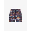 Derek Rose Mens Multi-coloured Maui Graphic-print Swim Shorts In Multi-coloured