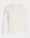Derek Rose Men's Quinn Cotton-modal Loopback Crewneck Sweatshirt In White
