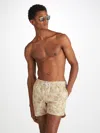 DEREK ROSE DEREK ROSE MEN'S SHORT SWIM SHORTS MAUI 64 SAND