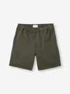 Derek Rose Men's Shorts Harris Lyocell Cotton Khaki In Brown