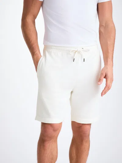 Derek Rose Men's Sweat Shorts Quinn Cotton Modal White