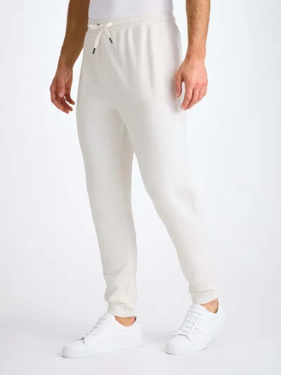 Derek Rose Men's Sweatpants Quinn Cotton Modal White