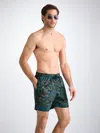 Derek Rose Men's Swim Shorts Multi Midnight Jungle Print In Multi