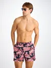 Derek Rose Mens Maui Graphic-pattern Swim Shorts Navy Xl In Navy
