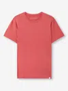 Derek Rose Men's T-shirt Basel Micro Modal Stretch Apple Red