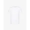 DEREK ROSE DEREK ROSE MENS WHITE JORDAN SHORT-SLEEVED LINEN T-SHIRT