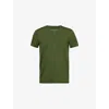 Derek Rose Mens Green Basel 15 Crewneck Short-sleeve Stretch-jersey T-shirt In Green