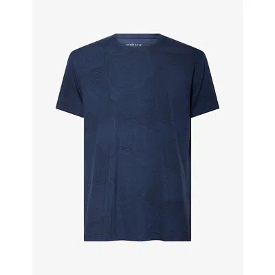 Derek Rose Mens Basel Short-sleeve Modal-jersey T-shirt Navy Xl In Blue