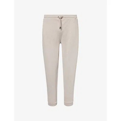 Derek Rose Mens Beige Quinn 3 Cotton-blend Jogging Bottoms In Neutral