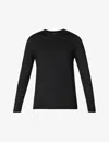 Derek Rose Mens Black Basel Long-sleeved Stretch-modal Top Xxl In Black