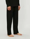 Derek Rose Derek Rose Mens Black Basel Stretch-modal Trousers