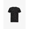 Derek Rose Mens Black London 11 Short-sleeve Graphic-pattern Stretch-jersey T-shirt In Black
