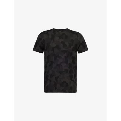 Derek Rose Mens Black London 11 Short-sleeve Graphic-pattern Stretch-jersey T-shirt