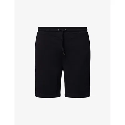 Derek Rose Mens Black Quinn 1 Straight-leg Cotton-blend Jersey Drawstring Shorts Xl