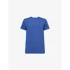Derek Rose Mens Basel Crewneck Stretch-modal T-shirt Blue In Blue