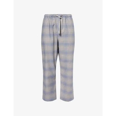 Derek Rose Kelburn 52 Straight-leg Checked Brushed-cotton Pyjama Trousers In Multi