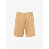 Derek Rose Mens Basel Relaxed-fit Stretch-modal Lounge Shorts Camel In Camel