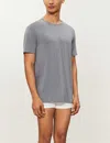Derek Rose Derek Rose Mens Grey Basel Crewneck Stretch-modal T-shirt In Grey