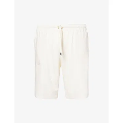 Derek Rose Mens  Basel 24 Modal-jersey Shorts In White