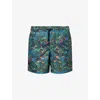 Derek Rose Mens Maui Graphic-pattern Swim Shorts Multi-coloured
