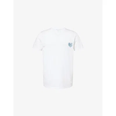 Derek Rose Mens White Ripley Short-sleeve Cotton T-shirt Xxl