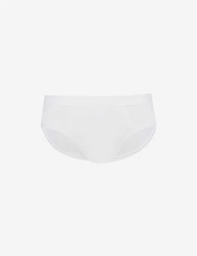 Derek Rose Derek Rose Mens White Slim-fit Modal Briefs