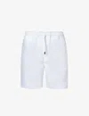 Derek Rose Mens White Sydney Drawstring-waistband Linen Shorts In White