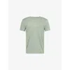 Derek Rose Mens Green Jordan Crewneck Linen T-shirt In Green