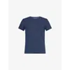 Derek Rose Mens  Jordan Crewneck Linen T-shirt