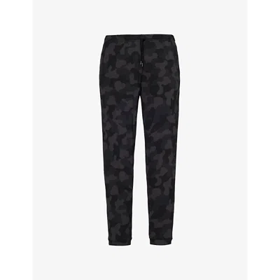 Derek Rose Mens London 11 Cuffed-hem Stretch-modal Jogging Bottoms Black