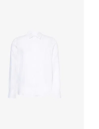 Derek Rose Regular-fit Linen Shirt In White