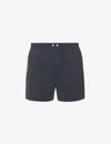 Derek Rose Plaza Polka Dot-pattern Classic-fit Cotton Boxer Briefs In Navy
