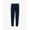 Derek Rose Mens Quinn Relaxed-fit Mid-rise Cotton-blend Jogging Bottoms Navy In Navy