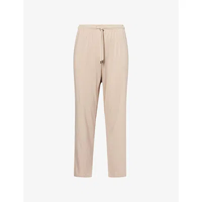 Derek Rose Mens Neutral Basel Relaxed-fit Stretch-woven Lounge Trousers