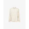 Derek Rose Mens Sand Monaco Long-sleeve Linen Shirt In White