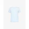 Derek Rose Mens Sky Jordan Crewneck Linen T-shirt Xl In Blue