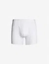 Derek Rose Mens White Alex Slim-fit Stretch-modal Trunks L In White