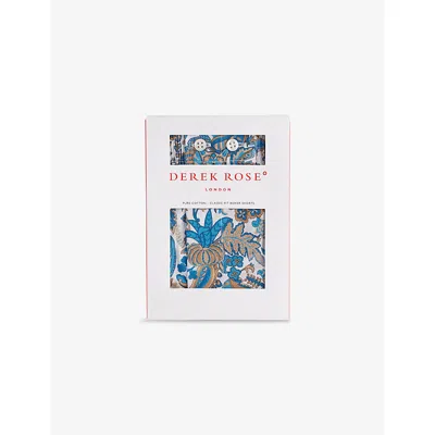 Derek Rose Mens White Dr Ledbury 87 Graphic-print Boxer Shorts