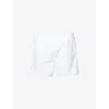 Derek Rose Mens White Savoy Cotton Boxer Shorts Xl In White