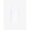 Derek Rose Mens White Sleeveless Regular-fit Stretch-cotton Vest