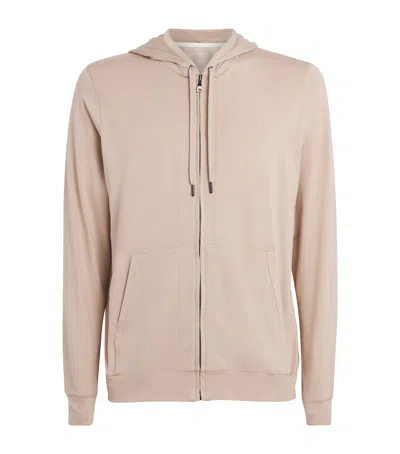 Derek Rose Micro Modal Basel Hoodie In Neutral