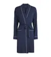 Derek Rose Micro Modal Lara Robe In Blue