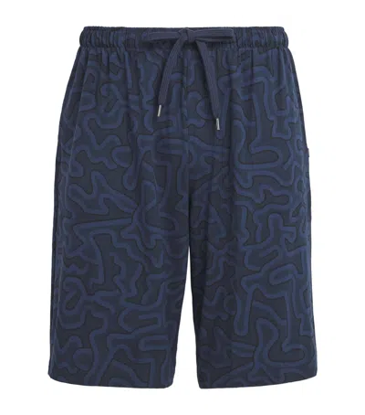 Derek Rose Micro Modal Lounge Shorts In Blue