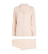Derek Rose Micro Modal Stretch Lara Pyjama Set In Gold