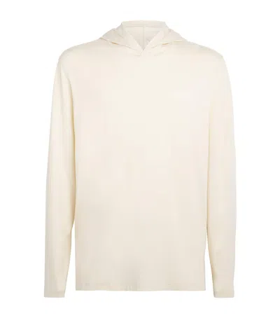 Derek Rose Micromodal Basel Hoodie In Neutral