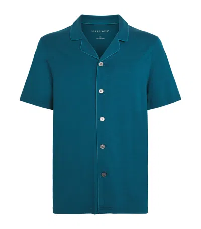 Derek Rose Micromodal Basel Pyjama Set In Blue
