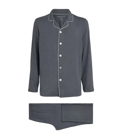 Derek Rose Modal-blend Basel Pyjama Set In Gray