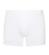 Derek Rose Pima Cotton Stretch Open Trunks In White
