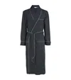 Derek Rose Polka-dot Dressing Gown In Navy